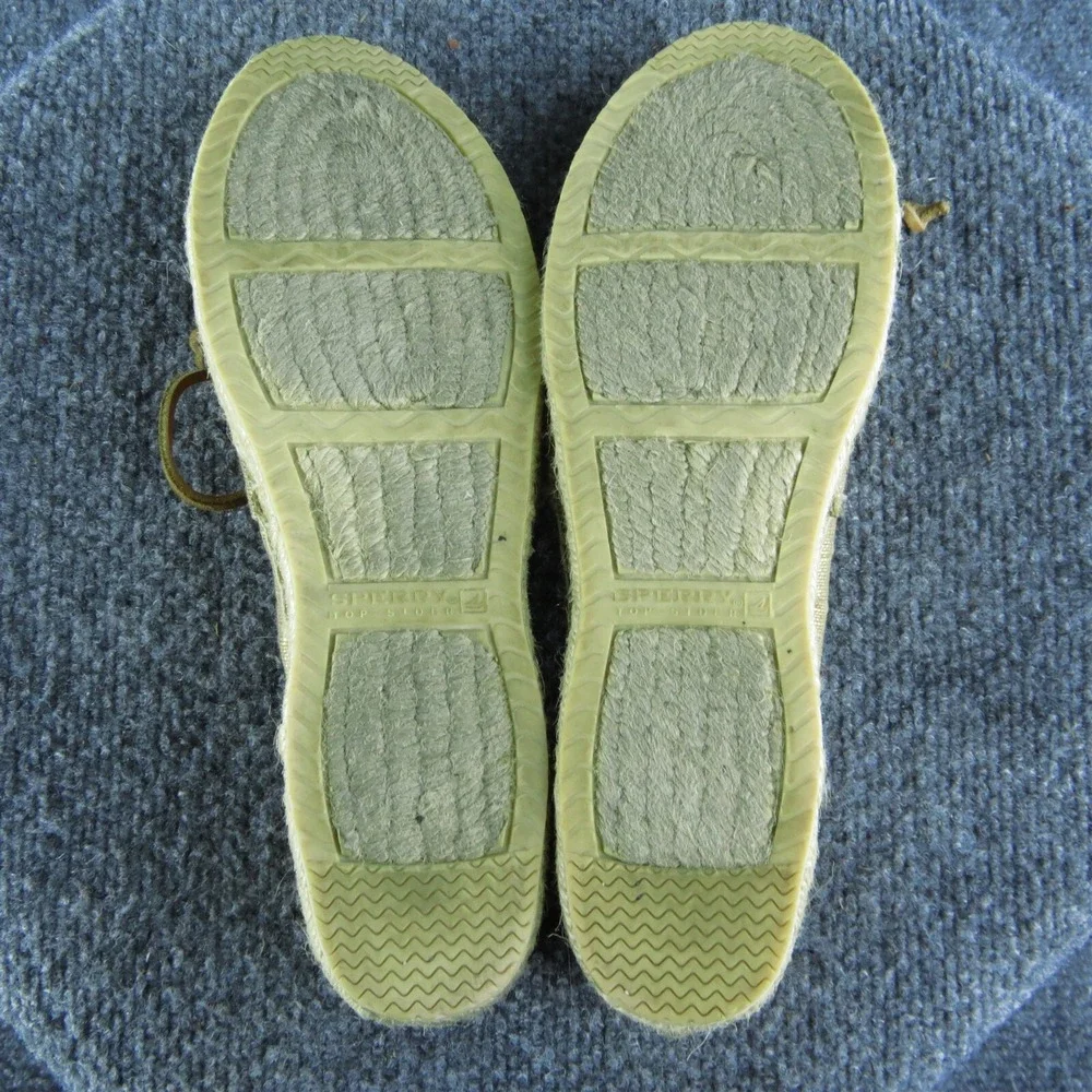 SPERRY Women's  Espadrille Brown Fabric Size‎ 8M Gently Used 2025